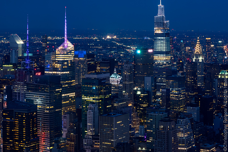 Skyline view of Midtown Manhattan from The Edge viewing observatory