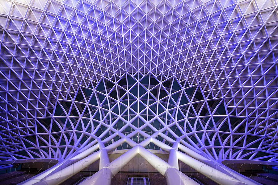 London Kings Cross train station ceiling